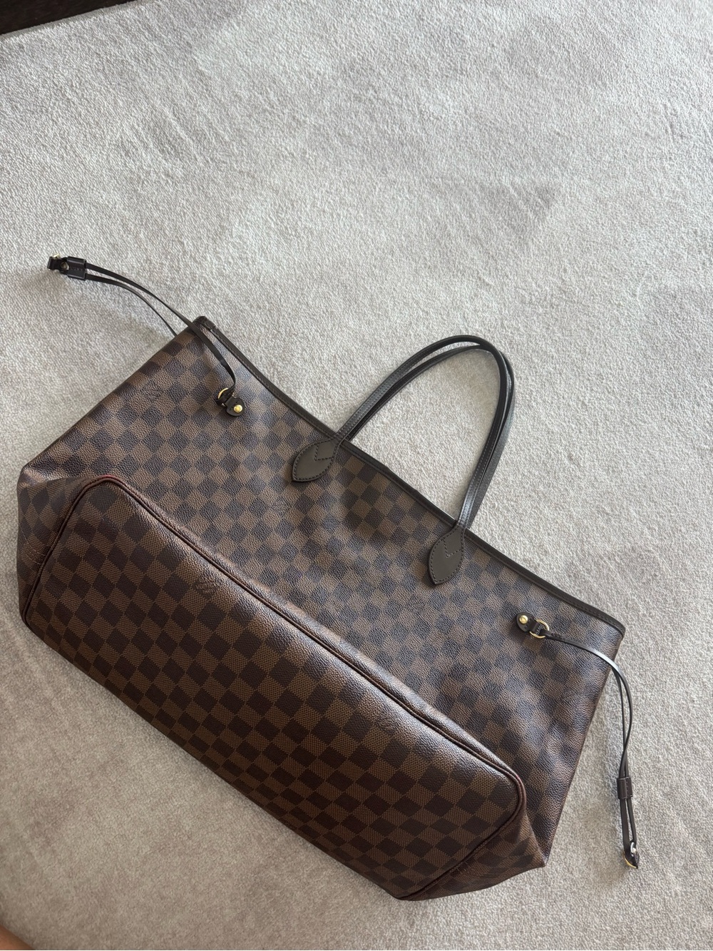 Louis Vuitton Red Lined Tote